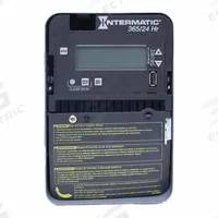 INTERMATIC Electronic Timer: 24 hr, Not Astronomic, 120-277V AC, SPST, Digital (MPN ET2105C). Key specifications — Body Material: Metal; Indoor/Outdoor Usage: Indoor; Astronomic Functionality: Not Astronomic; Mounting Style: Surface; Brand: INTERMATIC.