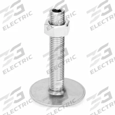 JW WINCO Male-End Leveling Mount: Swiveling Stud, 3/4"-10 Thread Size, 3.15 in - Swivel Male Leveling Mounts