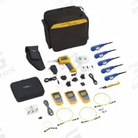 FLUKE Cable Tester Kit: Fiber Optic Cable Testing Kit, SFP Fiber Optic, LCD with Backlight, Digital (MPN MFTK-DC SM Test Kit). Key specifications — Product Type: Fiber Optic Cable Testing Kit; Includes: Fiberlert; Manufacturer Part Number: MFTK-DC SM Test Kit; Adapters Included: Single-Mode Test Cords; Brand: FLUKE; Connector Type: SFP Fiber Optic; Features: Store Test and Inspection Results Using LinkWare Live; Testing Functions: Line Polarity Indication.