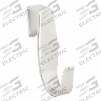 SUGATSUNE Hook: Over-the-Door, 20 lb Wt Capacity, 1 Points per Hook, Silver - Over-the-Door Coat & Garment Hooks