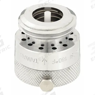 CHICAGO FAUCETS Vacuum Breaker: Brass, Chrome, 125 psi Max. Pressure - Faucet Vacuum Breaker Parts