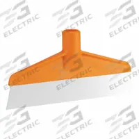 VIKAN Food Scraper: No Handle, 1 1/4 in Blade Lg, 9 5/8 in Overall Lg, Stainless Steel (MPN 29087). Key specifications — FDA Compliant: Yes; Blade Material: Stainless Steel; Metal Detectable: No; NSF Certified: No; Perforation: Solid; Brand: VIKAN; Material: No Handle.