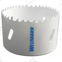 WESTWARD Hole Saw: 3 5/8 in Saw Dia., 4/6 Teeth per Inch, 1 1/2 in Max. Cutting Dp, Bi-Metal (MPN 29VU35). Key specifications — attr1098070: 4/6; attr1098087: WESTWARD; attr1098073: 5/8"-18.