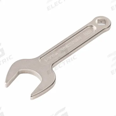 TEKTON Open End Wrench: Chromium Molybdenum Steel, Satin, 1 3/16 in Head Size - SAE, Single End, Open End Service Wrenches