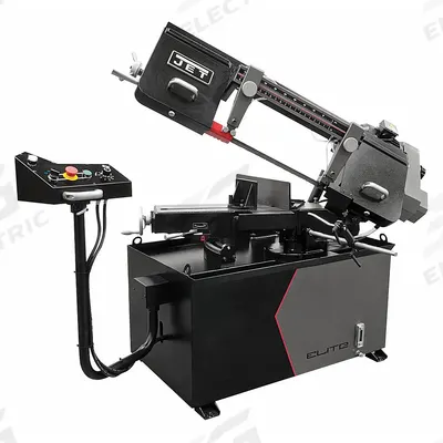JET ELITE Band Saw: 13 1/4 in x 2 in/13 in x 5 1/4 in, 82 to 310 SFPM, 45°, 90° - Mitering Manual Horizontal Band Saws