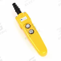 KH INDUSTRIES Pendant Control Station: (2) Push Buttons, 1NO, Up/Down, NEMA 4/4X, (2) Push Buttons (MPN CPC02-C00-000A). Key specifications — AC Contact Rating: 5 A @ 125/240 V; Action: Momentary/Momentary; DC Contact Rating: 2 A @ 24 V; Enclosure Material: Thermoplastic; Hub Style: Dead-End; Legend: Up/Down; Operator Configuration: (2) Push Buttons; Brand: KH INDUSTRIES.