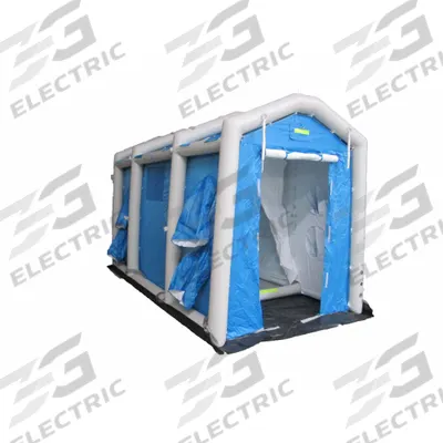 FSI Decontamination Shower: 1 Stations, 6 Spray Heads, Enclosed, Inflatable - Decontamination Showers