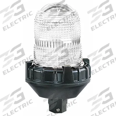FEDERAL SIGNAL Strobe Light: 24V DC, 9 1/4 in Overall Ht, 5 1/2 in Overall Dia, Clear - Strobe Lights for Hazardous Locations