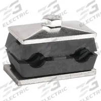 BEHRINGER PIPE SYSTEMS Vibration-Dampening Beta Clamp: Ribbed Bore, 304 Stainless Steel Clamp (MPN TWT20540-PP)