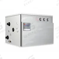 RHEEM-RUUD Electric Water Heater: 240V, 10 gal, 18,000 W, Three Phase, 23 in Ht, 186 gph @ 40°F (MPN E10-18-G). Key specifications — Phase: Three; Brand: RHEEM-RUUD.