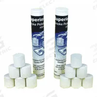 SUPERIOR SMOKE Smoke Pellets: 250 cu ft Generated Volume, 30 sec Max Emission Time (MPN SP5). Key specifications — Brand: SUPERIOR SMOKE; Ignition Type: Match/Lighter; Smoke Color: White.