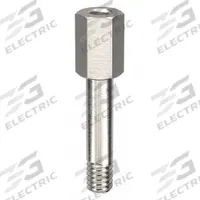 Standoff: Male x Female, 3/4 in Lg, Hex, Aluminum, Plain, 1/4 in Hex Wd, Aluminum, Aluminum, 10 PK (MPN CRR040688GR). Key specifications — Brand: APPROVED VENDOR.