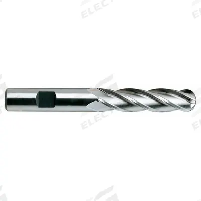 YG-1 Ball End Mill: Cobalt, 4 Flute, 3/8" Mill Dia, 1-1/2" LOC, 3-1/4" OAL (MPN 44305) - General Purpose Cobalt Ball End Mills
