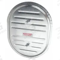 Duct Access Door: 12 in x 16 in, 16 ga, Steel, Thumbscrews, 2,300°F Max Temp Rating, 2 Mounting Stud (MPN GRD1612F2GA). Key specifications — Brand: DUCTMATE; Material: Steel; For Duct Shape: Rectangular.