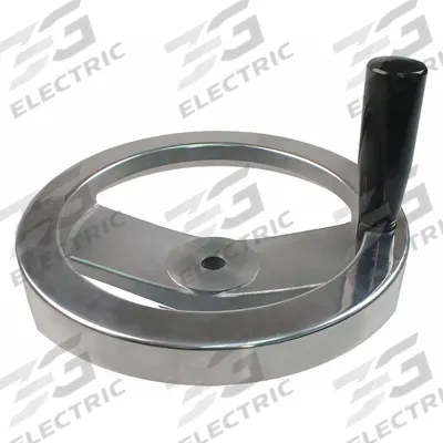 APPROVED VENDOR Hand Wheel: Spoked, Revolving Handle, Aluminum, 1/2 in Bore - Spoked Hand Wheels with Revolving Handle