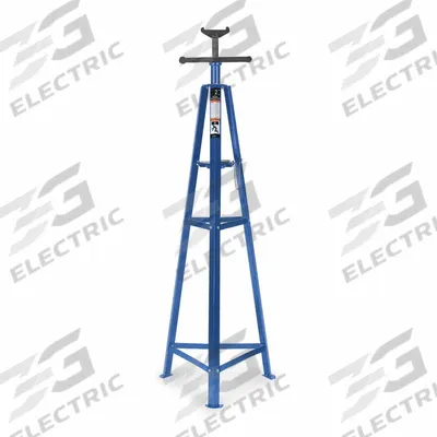 WESTWARD Support Stand: Threaded Rod with T-Handle, Triangle, 2 ton Load Capacity - Auxiliary Support Stands