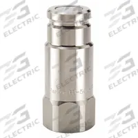 PARKER Hydraulic Quick Connect Hose Coupling: 1 in Coupling Size, 316 Stainless Steel, Fluorocarbon (MPN FS-1002-16FP). Key specifications — Body Material: 316 Stainless Steel; Thread Size: 1"-11-1/2; Seal Material: Fluorocarbon; Brand: PARKER.