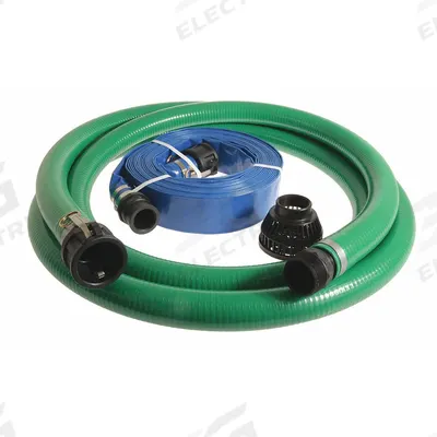 APPROVED VENDOR Water Suction and Discharge Hose Kit: 1 1/2 in Hose Inside Dia., 20 ft_50 ft Hose Lg - PVC Water Discharge Hose Assemblies with Synthetic Fabric Reinforcement