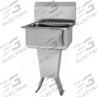 SANI-LAV Hand Sink: 41 1/2 in Overall Ht, 19 in Bowl Lg, 10 in Bowl Dp, 2 Faucet Holes, 18 ga (MPN 5218). Key specifications — Includes Side Splash: Side Splash Not Included; Brand: SANI-LAV.