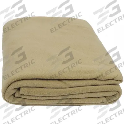R & R TEXTILE Blanket: Full Fits Mattress Size, Beige, Solid - Polyester Fleece Blankets