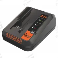 BLACK & DECKER Battery Charger: Single-Port Charging, For 12V DC/20V DC, 2 Ah Charged in 1-Hour (MPN BDCAC202B). Key specifications — attr1255775: Standard; attr1255810: 20V DC; attr1255811: (1) 12V/18V; attr1255812: 120V AC.