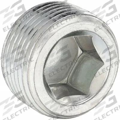 PARKER Plug: 1 1/2 in, NPT Threaded, 3,000 psi, Steel, 27/32 in Lg - Threaded High-Pressure Pipe Fittings