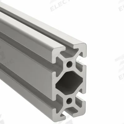 FAZTEK T-Slot Framing Extrusion: 15 Series, 8 ft Lg, 3 in x 1 1/2 in, Silver, Double - Rectangular Smooth Inch Profiles