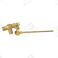 APPROVED VENDOR Float Valve and Rod: For Water Media, Angle Valve Body, Horizontal Piping, Brass (MPN R400-1/2-7). Key specifications — Mounting: Horizontal Piping; Arm Adjustability: Adjustable; Connection Gender - Side 1: Male; Connection Gender - Side 2: Male; Brand: APPROVED VENDOR; Connection Type - Side 1: NPT; Connection Type - Side 2: NPT; Flow Rate: 18 gpm @ 65 psi.