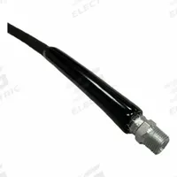 Wire Braided Hydraulic Hose Assembly: 1/4 in ID, MNPT x MNPT, 6 ft Lg, Black, Synthetic Rubber (MPN 10K-04-04MP-04MP-72"). Key specifications — Hose Color: Black; Hose Tube Material: Synthetic Rubber; Fitting Type: MNPT x MNPT; Manufacturer Part Number: 10K-04-04MP-04MP-72"; Brand: AEROQUIP.