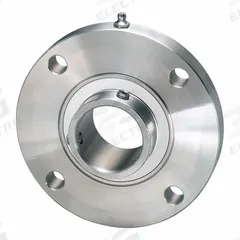 IPTCI BEARINGS 4 Bolt Flange Bearing: Radial Ball, 1 7/16 in Bore, SS, Set Screws, 5 in Lg, 5 in Wd (MPN SUCSFCS207-23 IP69K). Key specifications — Bore Type: Cylindrical; Brand: IPTCI BEARINGS; Lubricant Material: H-1 Grease; Mounting Bolt Size: 3/8 in; Split Housing: Not Split; System of Measurement: Inch.