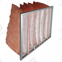 GRAINGER Pocket Air Filter: 24 in x 24 in x 12 in, MERV 11, Orange, Synthetic, 6 Pockets (MPN 2JVJ3). Key specifications — Display Sell UOM: EA; Brand: GRAINGER; Media Material: Synthetic; Performance Rating: MERV 11.