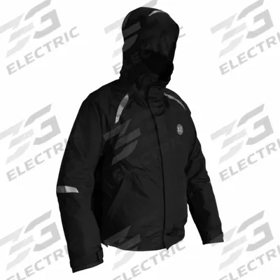 MUSTANG SURVIVAL Float Coat: Black, Level 70, Type III, 15 3/4 lb Buoyancy, Reflective - Flotation Clothing