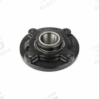 TIMKEN Flange Mount Bearing: Radial Ball, 1 1/4 in Bore, Cast Iron, Concentric Collar, 5 in Lg (MPN RFC1-1/4S). Key specifications — Bore Type: Cylindrical; Brand: TIMKEN; Lubricant Material: NLGI 2 Lithium Complex Grease; Mounting Bolt Size: 3/8 in; Split Housing: Not Split; System of Measurement: Inch.