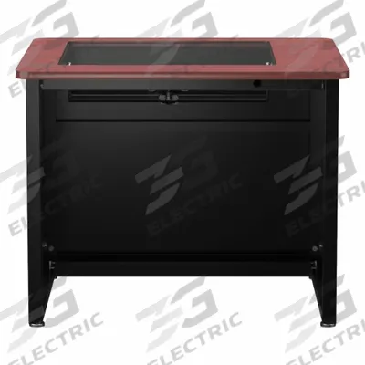 VERSADESK Computer Desk: Wood, Cherry, 0 Drawers, 36 in Overall Wd, 31 in Overall Ht - Downview Computer Desk