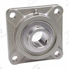IPTCI BEARINGS Flange Mount Bearings: Radial Ball, 1 1/4 in Bore, SS, Set Screws, 4 37/64 in Lg (MPN SUCSF207-20). Key specifications — Brand: IPTCI BEARINGS; Lubricant Material: Mobil FM222; Mounting Bolt Size: 7/16 in; System of Measurement: Inch.