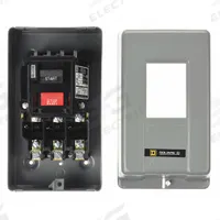 SQUARE D Manual Motor Starter: Non-Reversing, 3 Poles, 18 A, NEMA Size M-0, Thermal Protection, SQR1 (MPN 2510MBG2). Key specifications — Maximum Voltage Rating: 600V AC; Brand: SQUARE D; Thermal Units Required: 3 (Not Included).