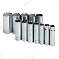 SK PROFESSIONAL TOOLS Socket Set: 1/2 in Drive, 12 Piece, 12-Point, SAE, 1/2 in to 1 1/4 in (MPN 4812). Key specifications — attr1224269: 1/2 in; attr1204685: Not Tether Capable; attr1204650: 1/2 in to 1-1/4 in; attr1204673: Socket Bits Not Included; attr1204688: SK PROFESSIONAL TOOLS; attr1224230: Friction; attr1206170: Deep Sockets.