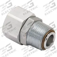 HUSKY Swivel: Swivel, 1 in MNPT Inlet, 1 in FNPT Discharge, Aluminum Body (MPN 008517). Key specifications — Product Type: Swivel; Discharge Gender: Female; Inlet Gender: Male; Body Material: Aluminum; Inlet Standard: NPT; Brand: HUSKY; Discharge Standard: NPT; Chemical Compatibility: Diesel.