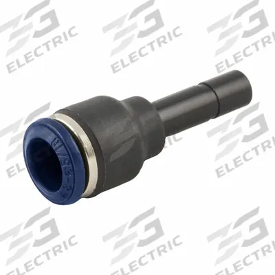 AIGNEP Swift Fit Push To Connect Fitting: 3/8 in OD x 1/2 in OD Size - Nylon & Nickel-Plated Brass Tube Fittings