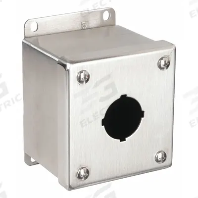 WIEGMANN Push Button Enclosure: 30mm, 1 Holes, 304 Stainless Steel - Enclosures for 30mm Operators