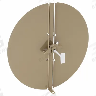 AMERIFLOW 14"dia GSteel SnapOn Manual Cntrl Damper: For 14 in Nominal Duct Dia, 14 in Overall Dia - Dampers