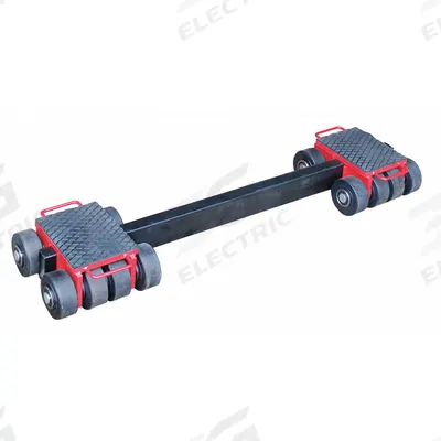 Dayton Machine Roller: 33,000 lb, 7 in Deck Ht, 9 3/4 in L x 9 3/4 in W, (16) Rollers - Front- & Rear-Support Machine Rollers