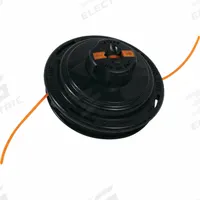 MAKITA String Trimmer Head: Nylon, 0.095 in Dia, 4 1/2 in Overall Lg, Round, Black, 50 ft or Less (MPN T-01753A). Key specifications — Brand: MAKITA; Compatible Manufacturer Number: EM2650LH; Compatible Product Type: Counterclockwise Rotation String Trimmers; Material: Nylon.