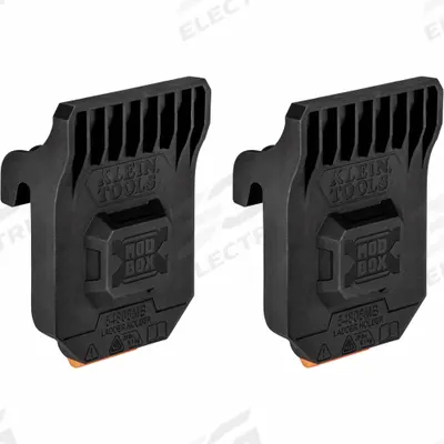 KLEIN TOOLS Tool Storage Accessories: Black, 3 11/16 in Overall Lg - Tool-Holding Magnetic Bars, Racks & Rolls