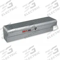 CRESCENT JOBOX Side-Mount Truck Box: Side-Mount Truck Box, Aluminum, 11 in Overall Ht, Silver, Adj (MPN PAN1442000). Key specifications — Brand: CRESCENT JOBOX; Color: Silver; Latch Type: Push Button.