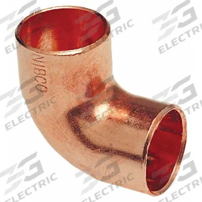 NIBCO Sweat Fitting Elbow: 4 in CTS x 4 in CTS, Cup x FTG, Wrot Copper (MPN 607 4) - Wrot Copper Tube Fittings