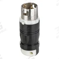 LEVITON Locking Plug: Non-NEMA, Black/White, 125/250V AC, 50 A, 3 Pole, 4 Blade (MPN CS6365C). Key specifications — Brand: LEVITON.