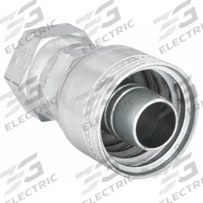 AEROQUIP Hydraulic Crimp Fitting: Steel x Steel, Straight, -12 For Hose Dash Size - Aeroquip Crimp Hydraulic Hose Fittings with SAE Connection
