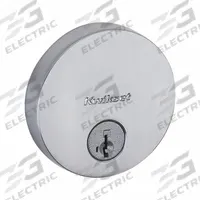 KWIKSET Single Cylinder Deadbolt: Cylindrical, 1 3/4 in Door Thick - Max, Nickel (MPN 258-RDT-15-SMT-6AL-STRKP). Key specifications — ADA Compliant: Yes; Brand: KWIKSET; Finish: Satin Nickel-Plated; Includes Core: Core Included.