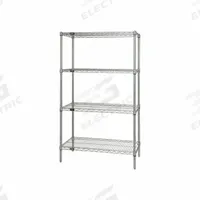 APPROVED VENDOR Wire Shelving Unit: Starter, 72 in x 24 in, 63 in Overall Ht, 4 Shelves, Silver (MPN WR63-2472S). Key specifications — Recommended Environments: Wet; Color: Silver; Material: Stainless Steel; Brand: APPROVED VENDOR.